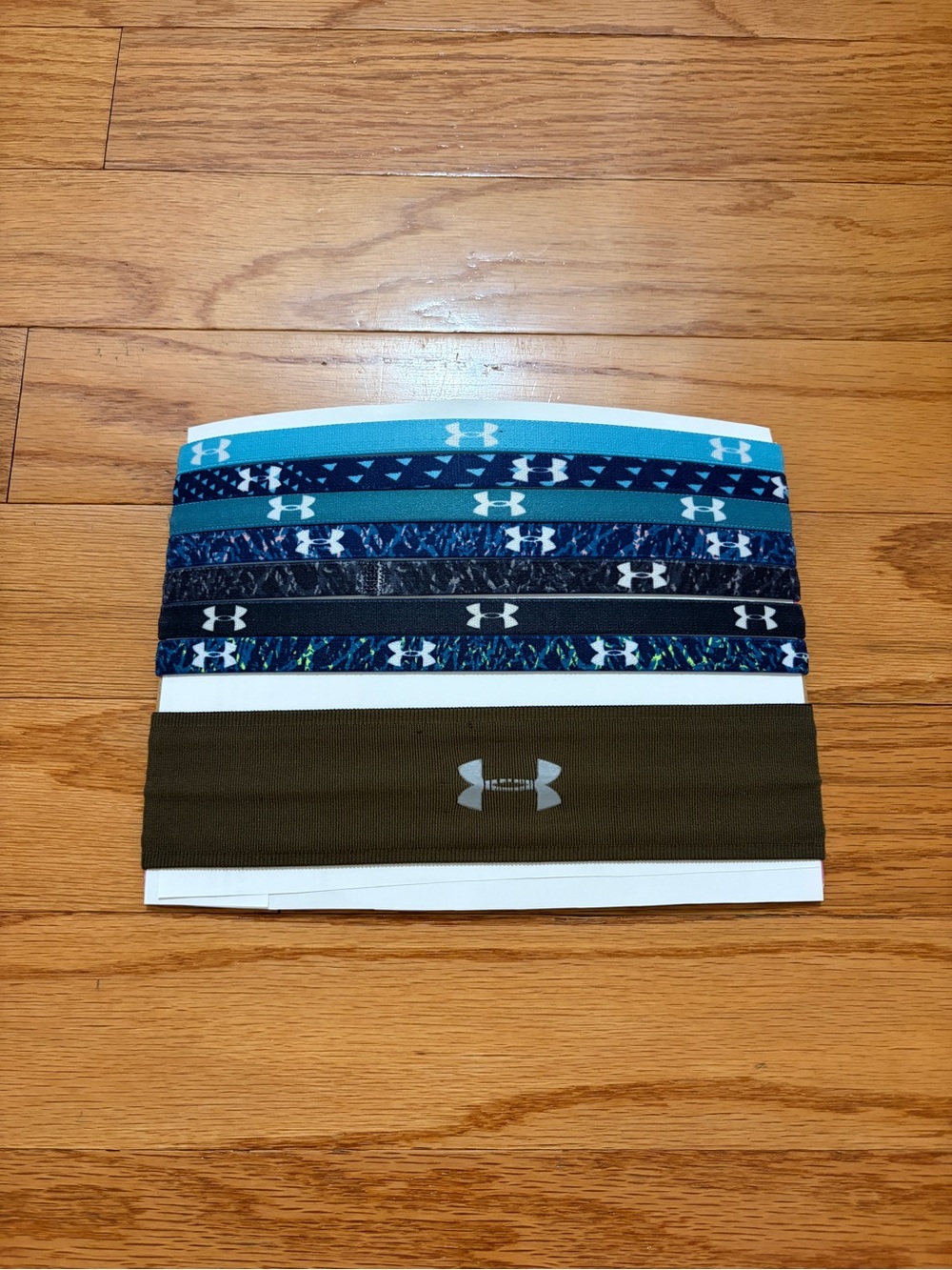 Under Armour Blue and Green Kids Headbands Set